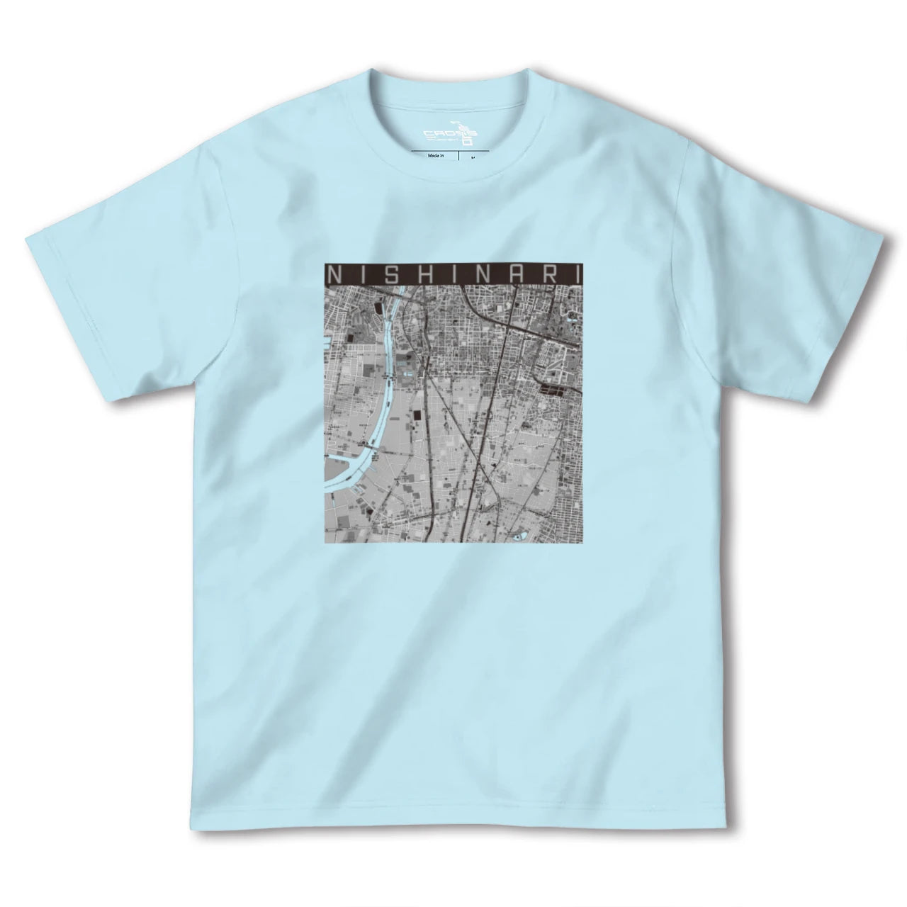 【西成(大阪府)】地図柄ヘビーウェイトTシャツ