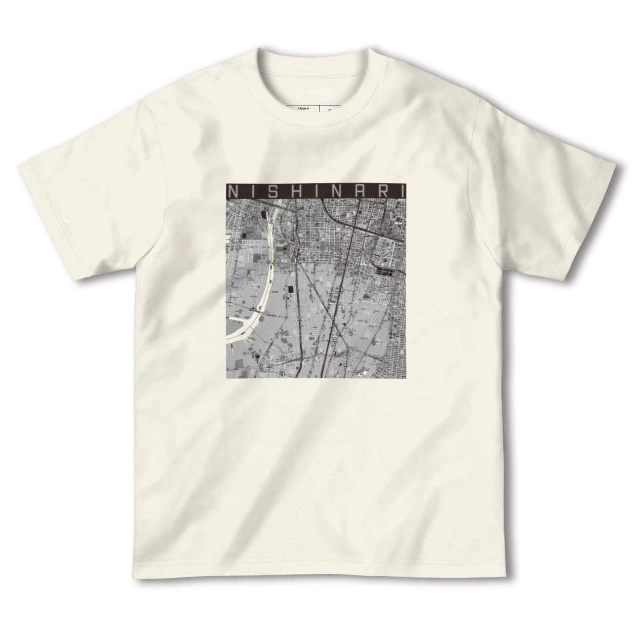 【西成(大阪府)】地図柄ヘビーウェイトTシャツ
