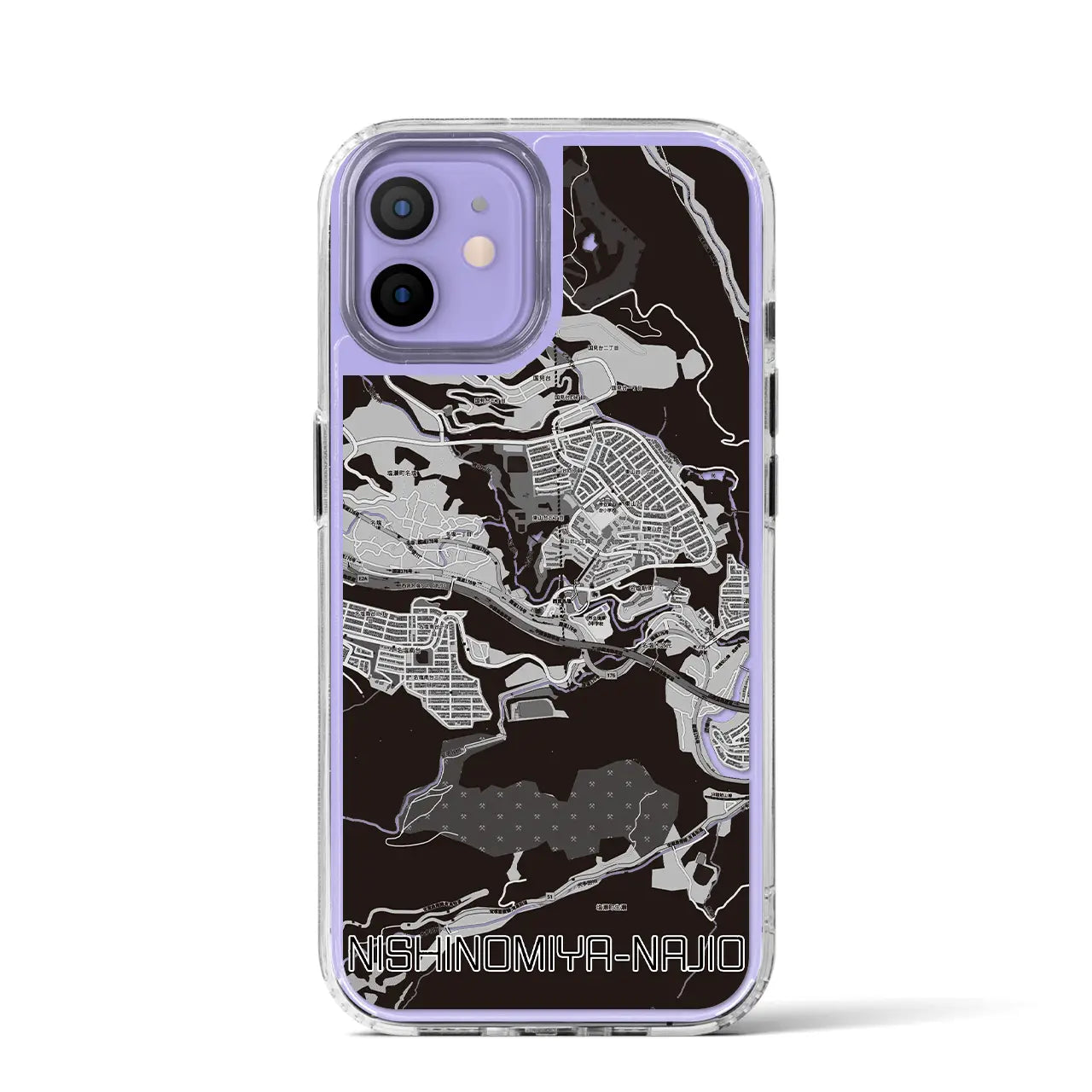 【西宮名塩(兵庫県)】地図柄iPhoneケース(MagSafeタイプ)