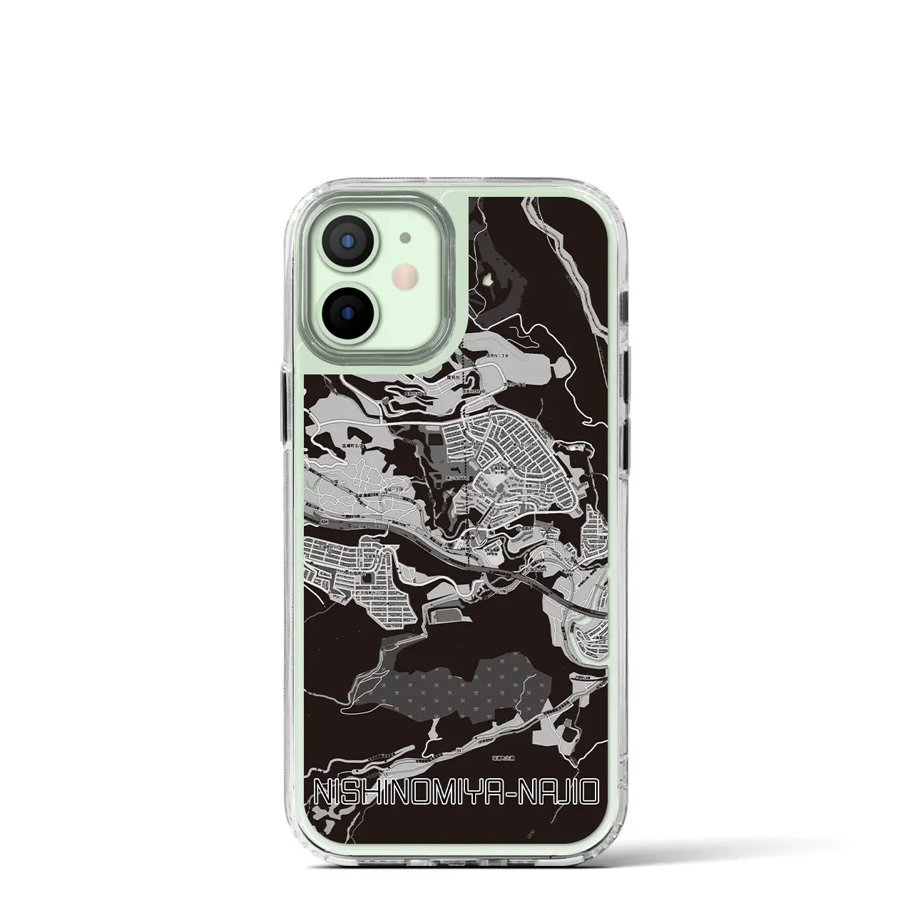 【西宮名塩(兵庫県)】地図柄iPhoneケース(MagSafeタイプ)