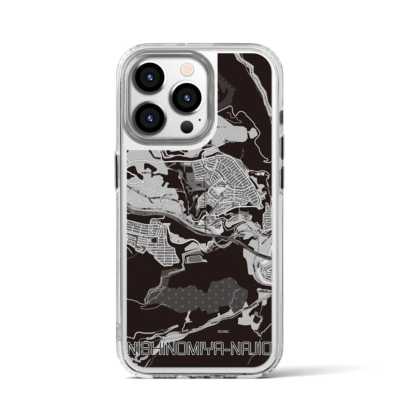 【西宮名塩(兵庫県)】地図柄iPhoneケース(MagSafeタイプ)