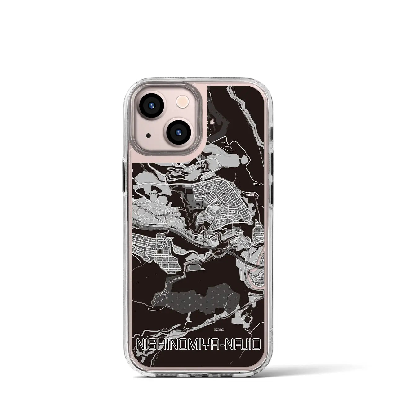 【西宮名塩(兵庫県)】地図柄iPhoneケース(MagSafeタイプ)