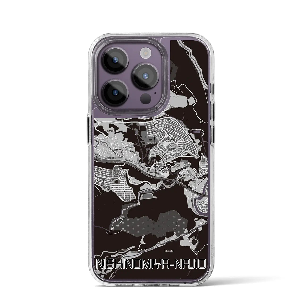 【西宮名塩(兵庫県)】地図柄iPhoneケース(MagSafeタイプ)