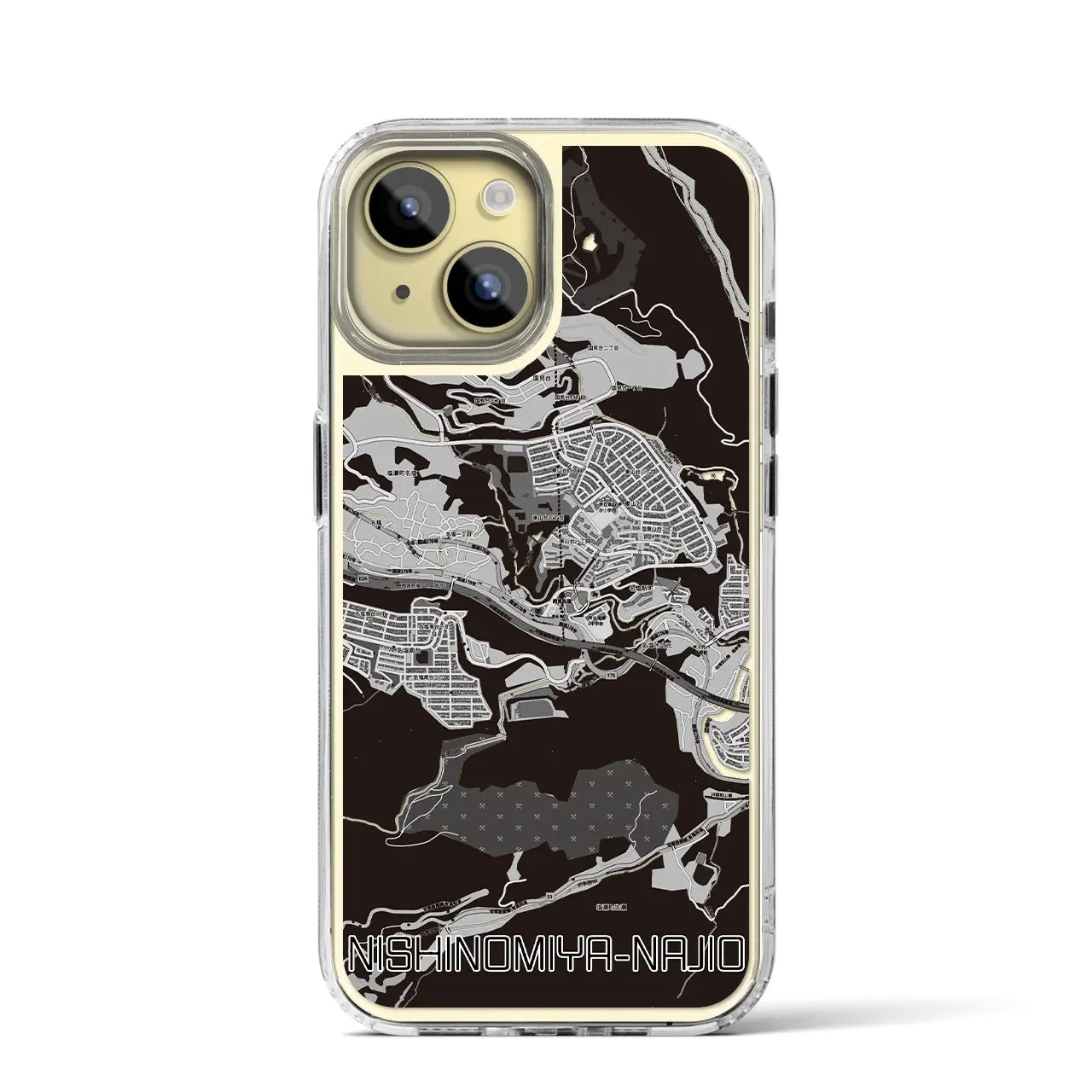 【西宮名塩(兵庫県)】地図柄iPhoneケース(MagSafeタイプ)