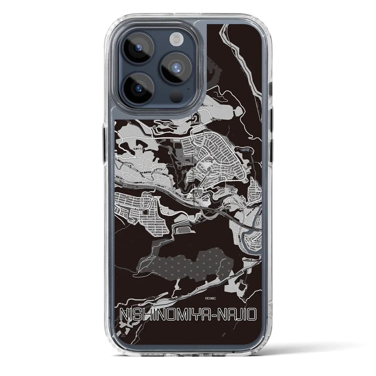 【西宮名塩(兵庫県)】地図柄iPhoneケース(MagSafeタイプ)