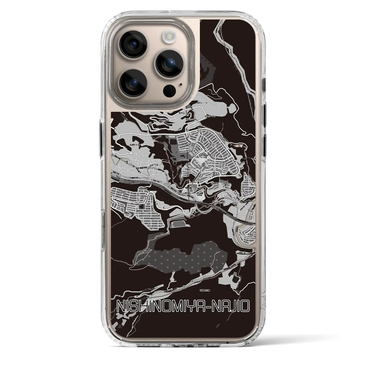 【西宮名塩(兵庫県)】地図柄iPhoneケース(MagSafeタイプ)