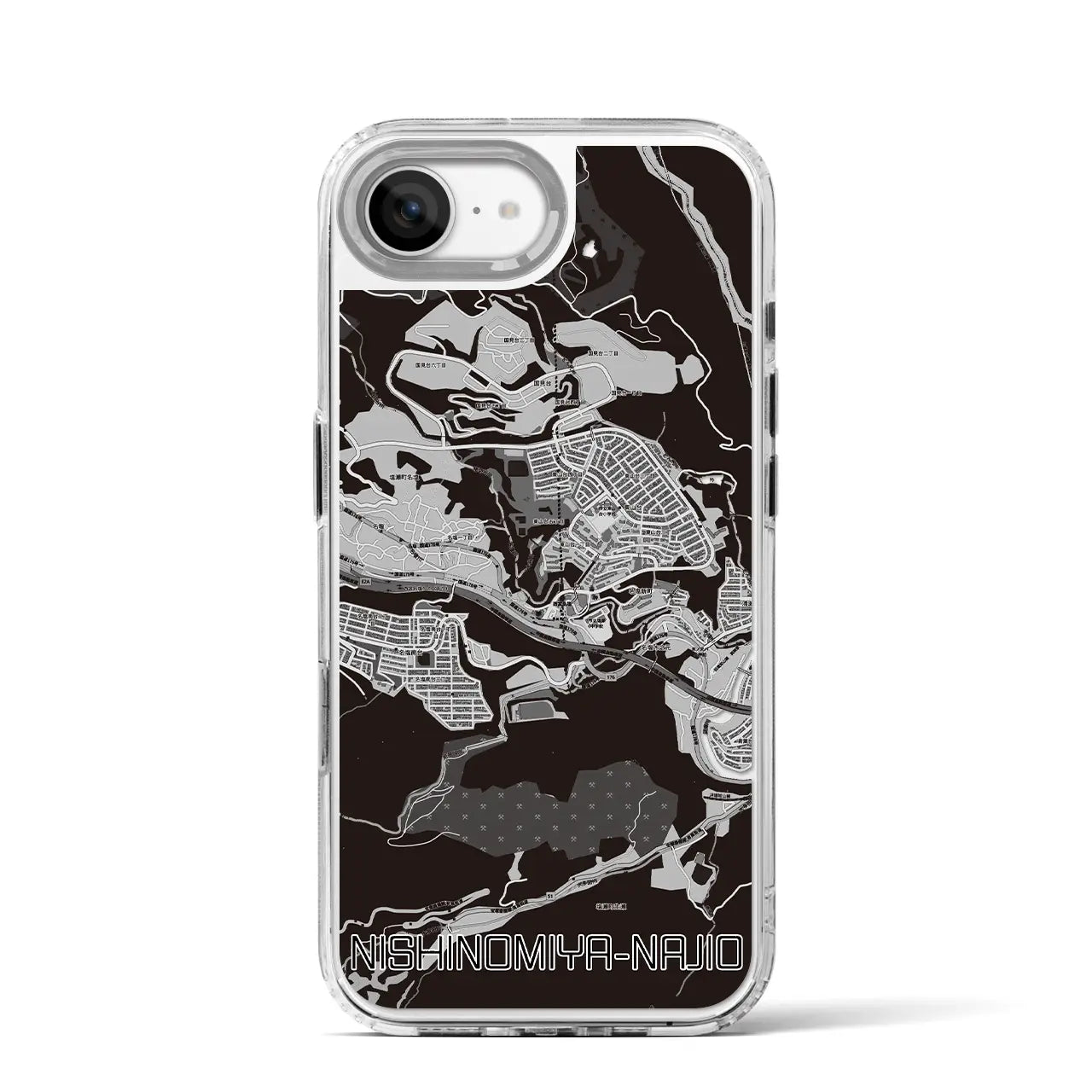 【西宮名塩(兵庫県)】地図柄iPhoneケース(MagSafeタイプ)