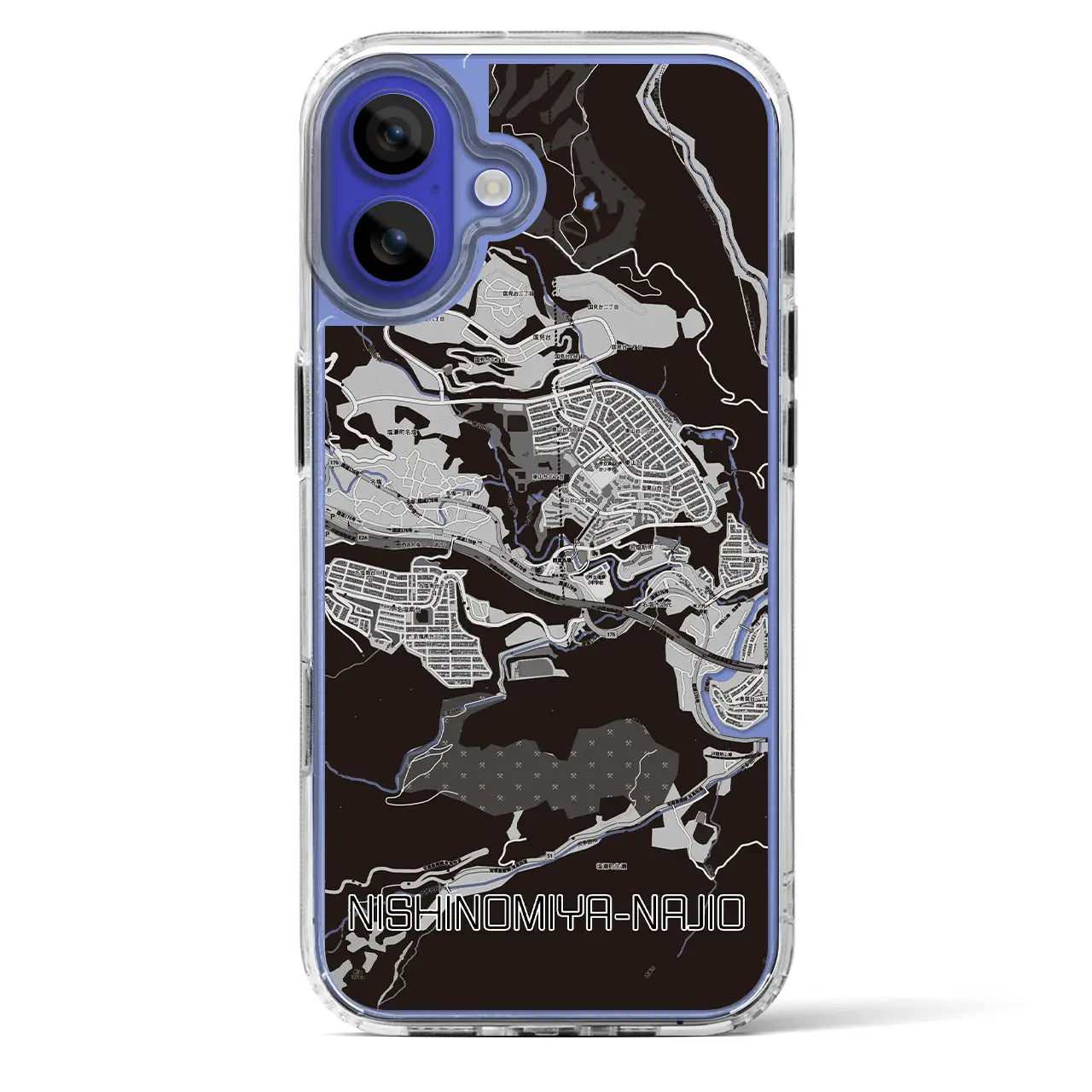 【西宮名塩(兵庫県)】地図柄iPhoneケース(MagSafeタイプ)