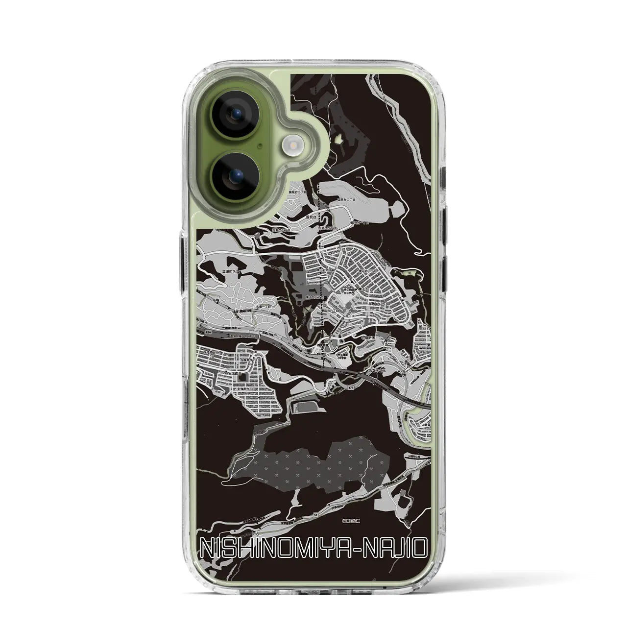 【西宮名塩(兵庫県)】地図柄iPhoneケース(MagSafeタイプ)