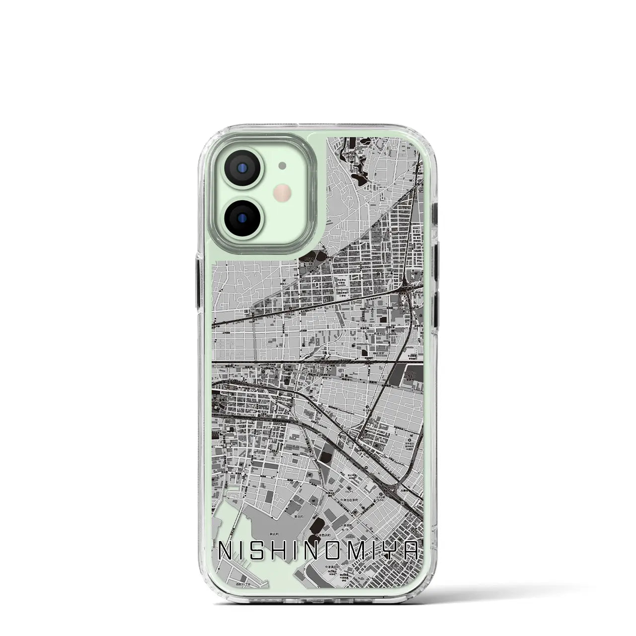 【西宮(兵庫県)】地図柄iPhoneケース(MagSafeタイプ)