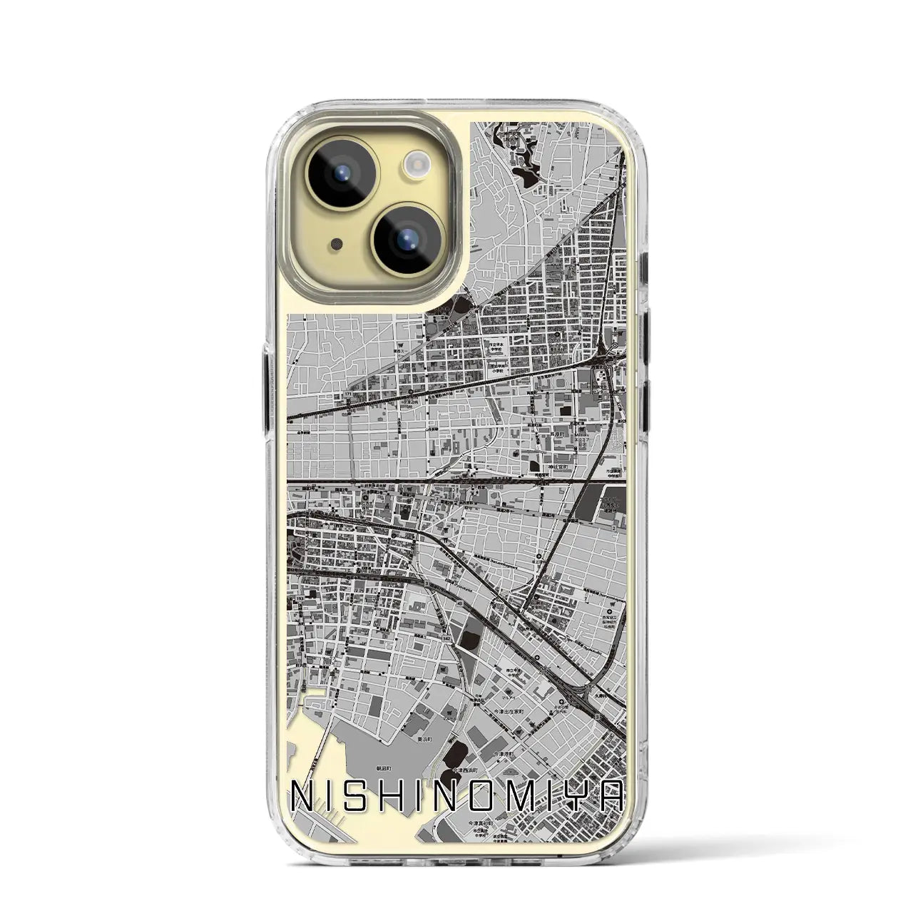 【西宮(兵庫県)】地図柄iPhoneケース(MagSafeタイプ)