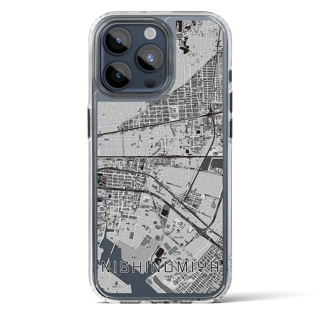 【西宮(兵庫県)】地図柄iPhoneケース(MagSafeタイプ)