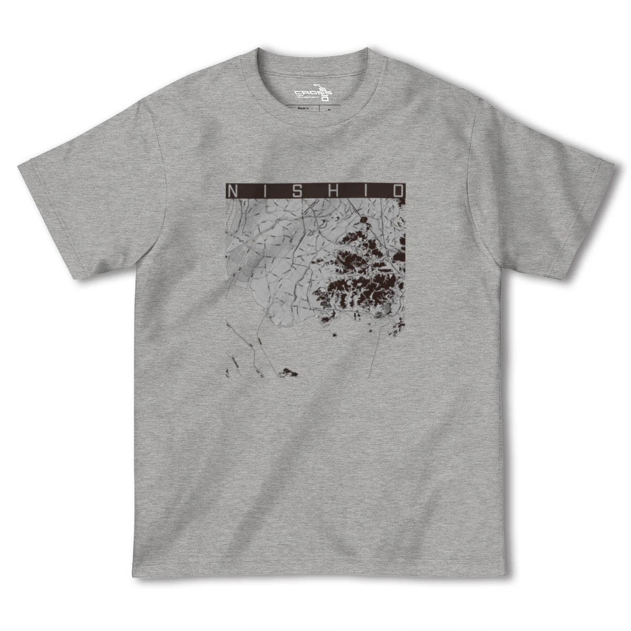 【西尾2(愛知県)】地図柄ヘビーウェイトTシャツ