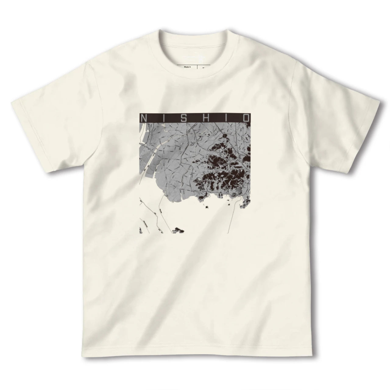 【西尾2(愛知県)】地図柄ヘビーウェイトTシャツ