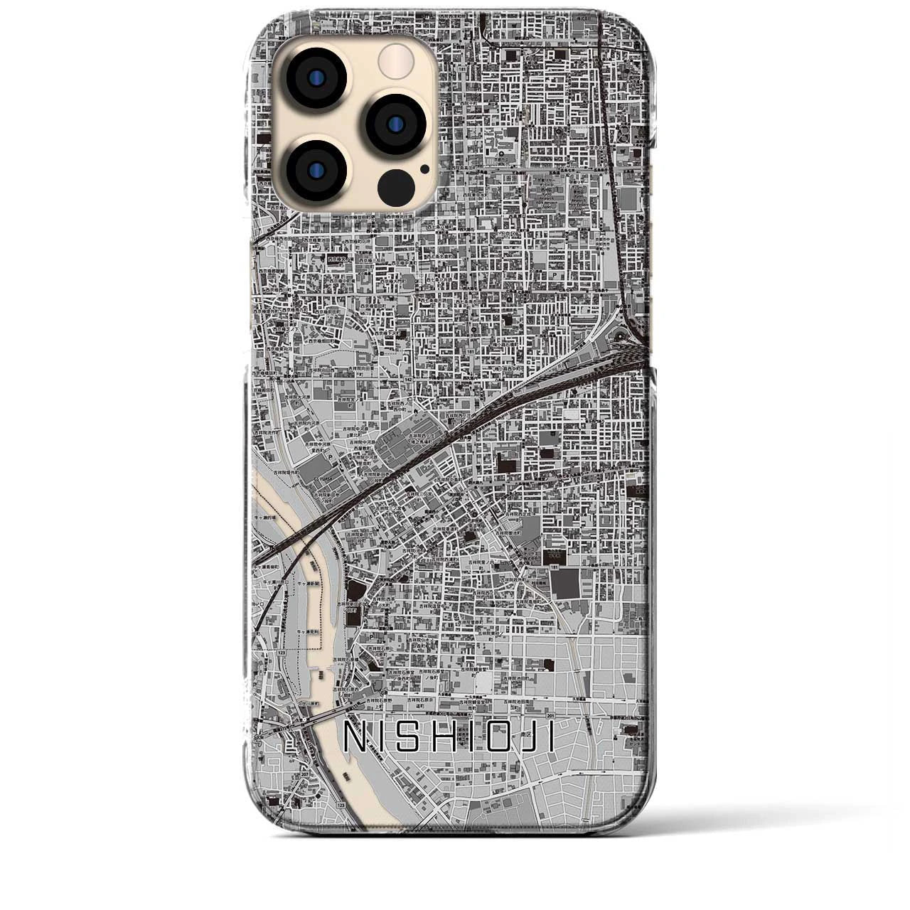 【西大路(京都府)】地図柄iPhoneケース(クリアタイプ)