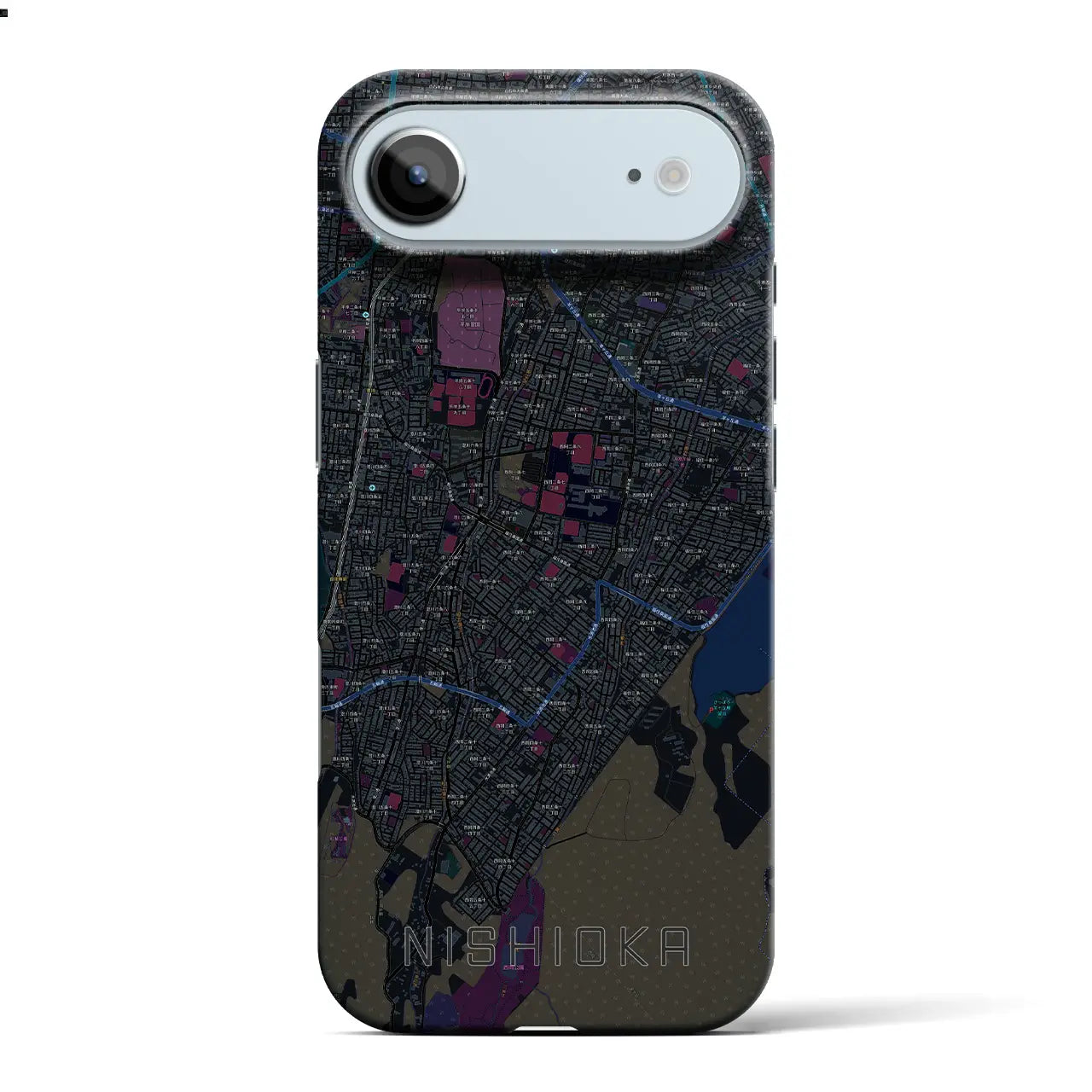 【西岡(北海道)】地図柄iPhoneケース(バックカバータイプ)
