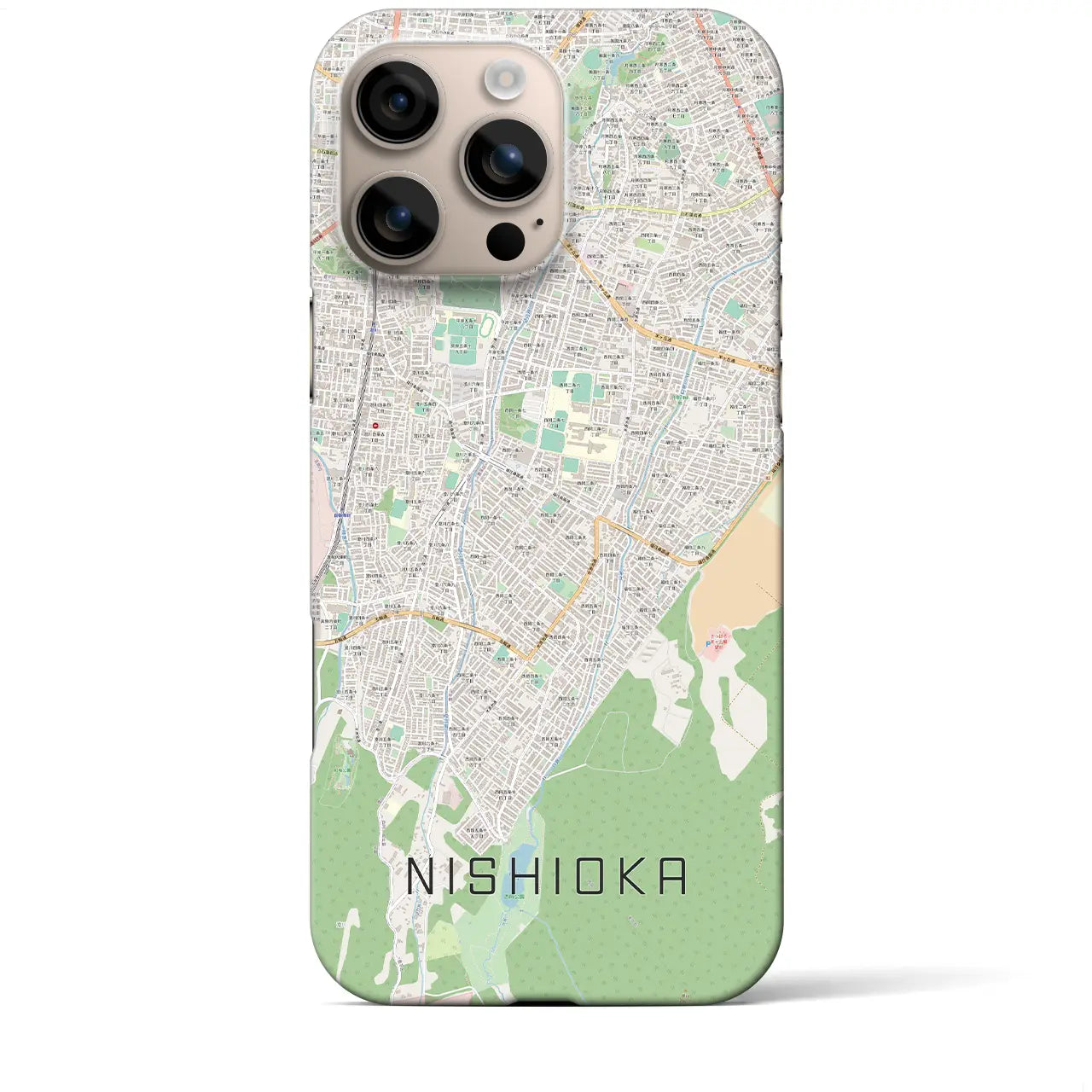 【西岡(北海道)】地図柄iPhoneケース(バックカバータイプ)