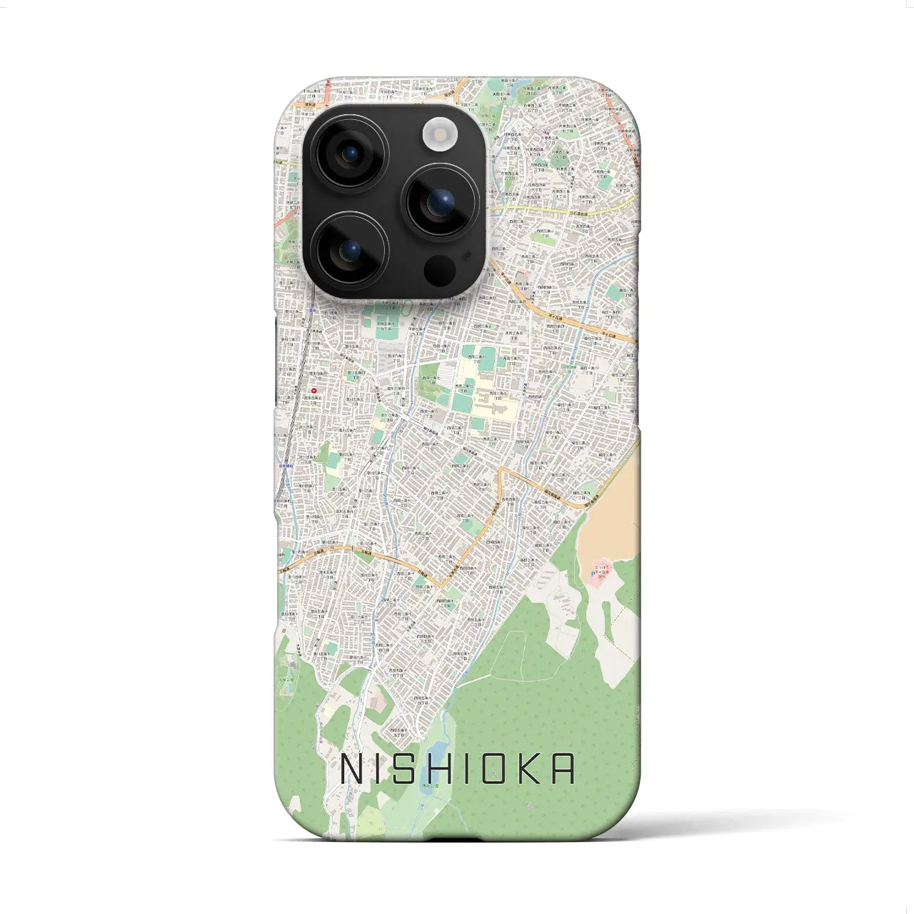 【西岡(北海道)】地図柄iPhoneケース(バックカバータイプ)