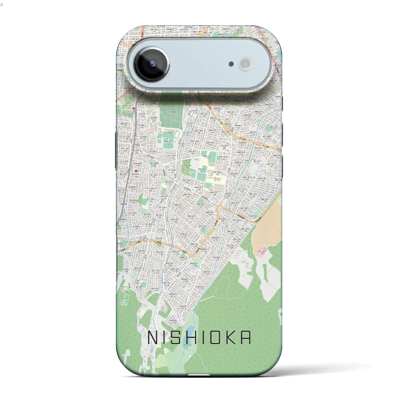 【西岡(北海道)】地図柄iPhoneケース(バックカバータイプ)ナチュラル・iPhone 17 Pro Max 用