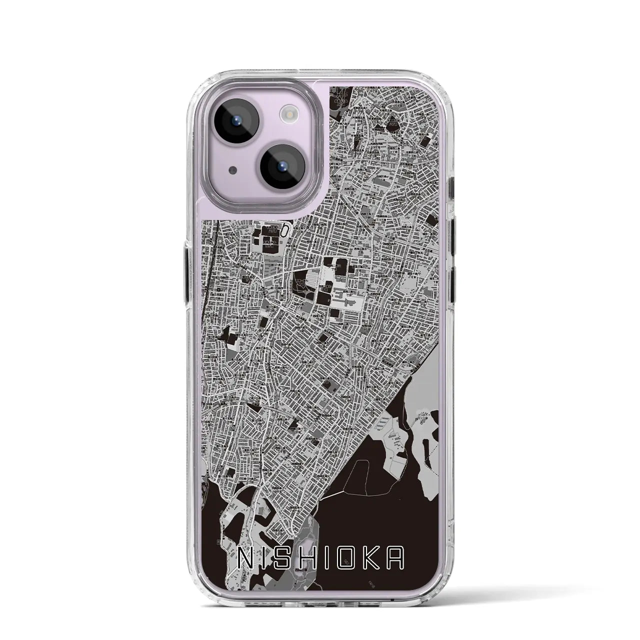 【西岡(北海道)】地図柄iPhoneケース(MagSafeタイプ)