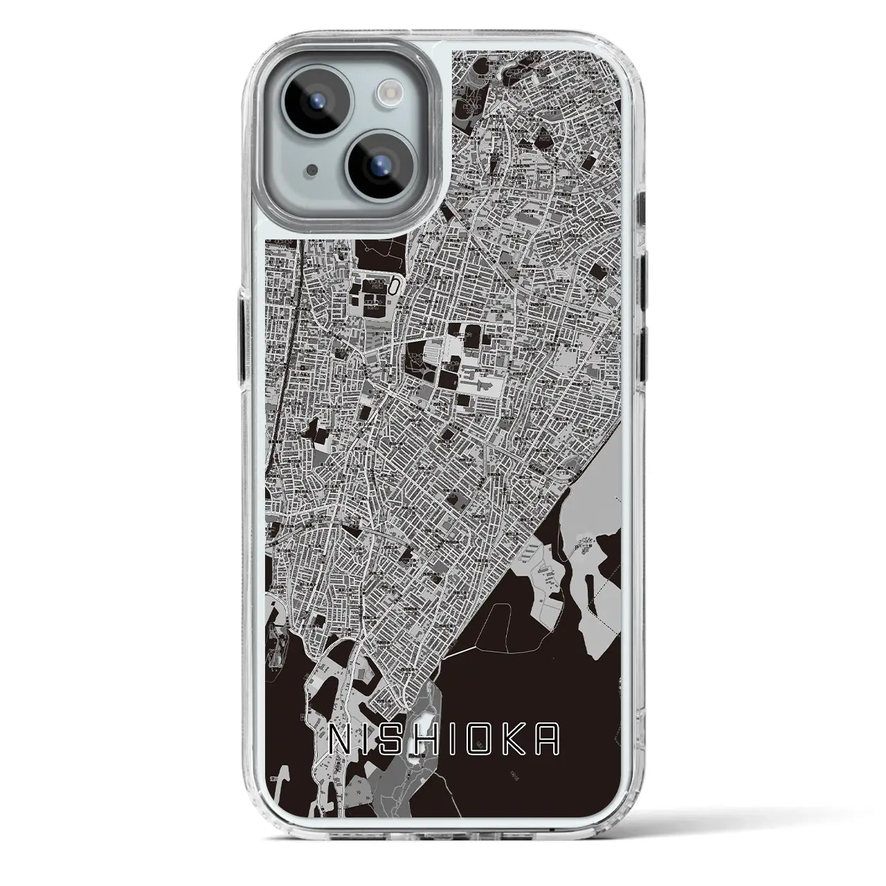 【西岡(北海道)】地図柄iPhoneケース(MagSafeタイプ)