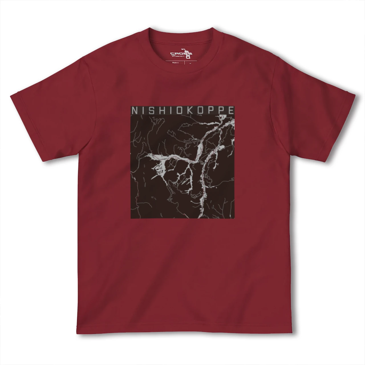 【西興部(北海道)】地図柄ヘビーウェイトTシャツ