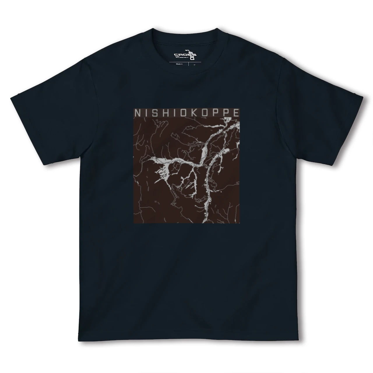 【西興部(北海道)】地図柄ヘビーウェイトTシャツ