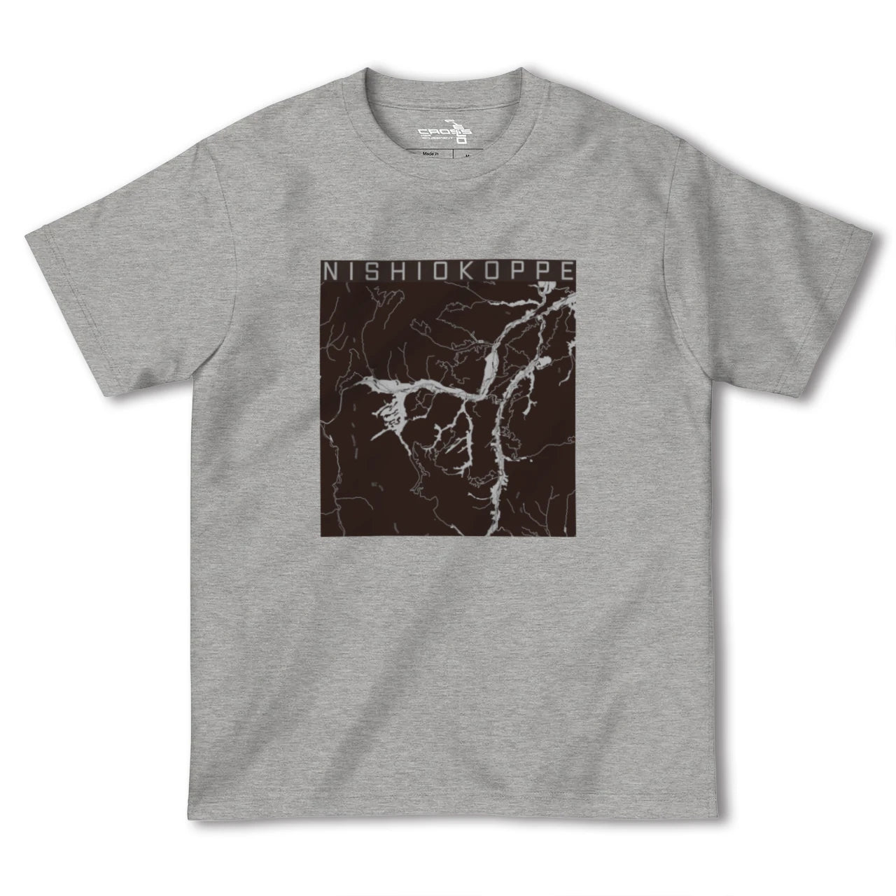 【西興部(北海道)】地図柄ヘビーウェイトTシャツ