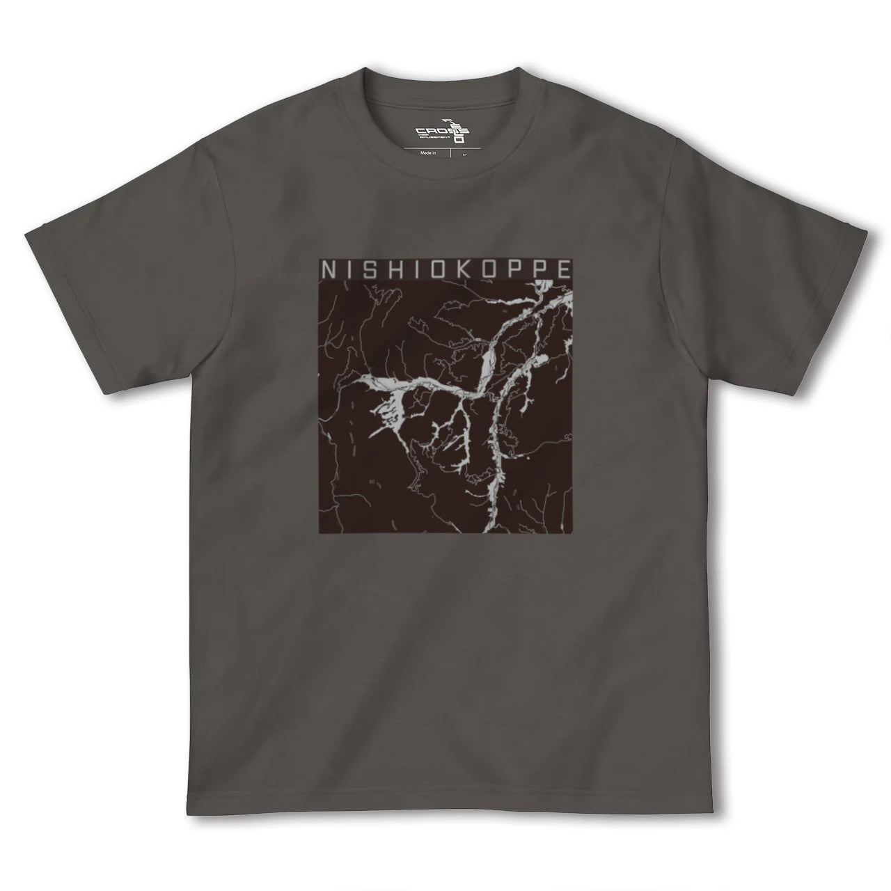 【西興部(北海道)】地図柄ヘビーウェイトTシャツ