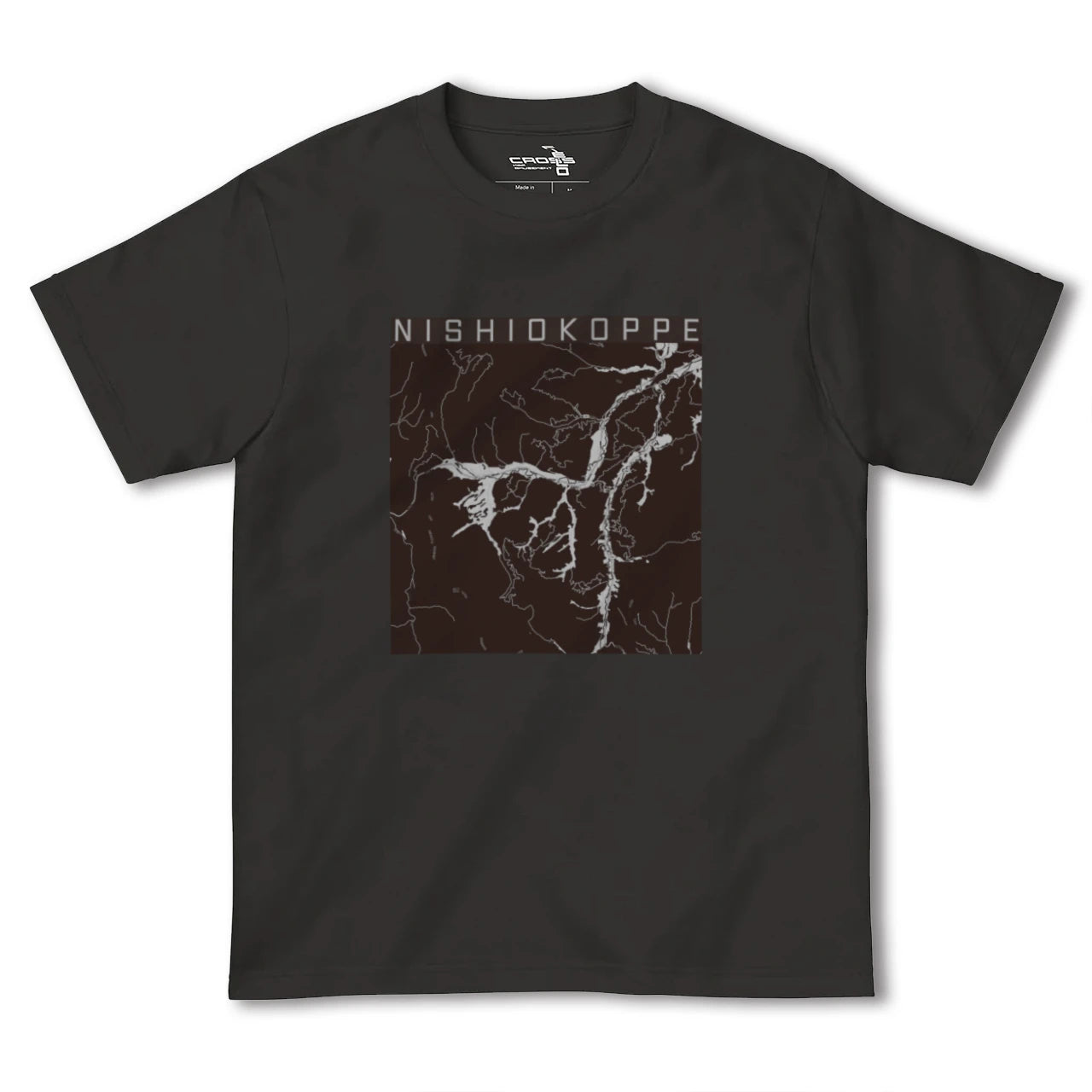 【西興部(北海道)】地図柄ヘビーウェイトTシャツ