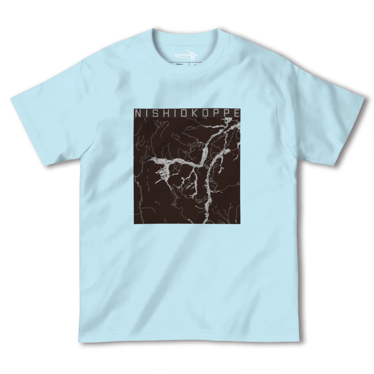 【西興部(北海道)】地図柄ヘビーウェイトTシャツ