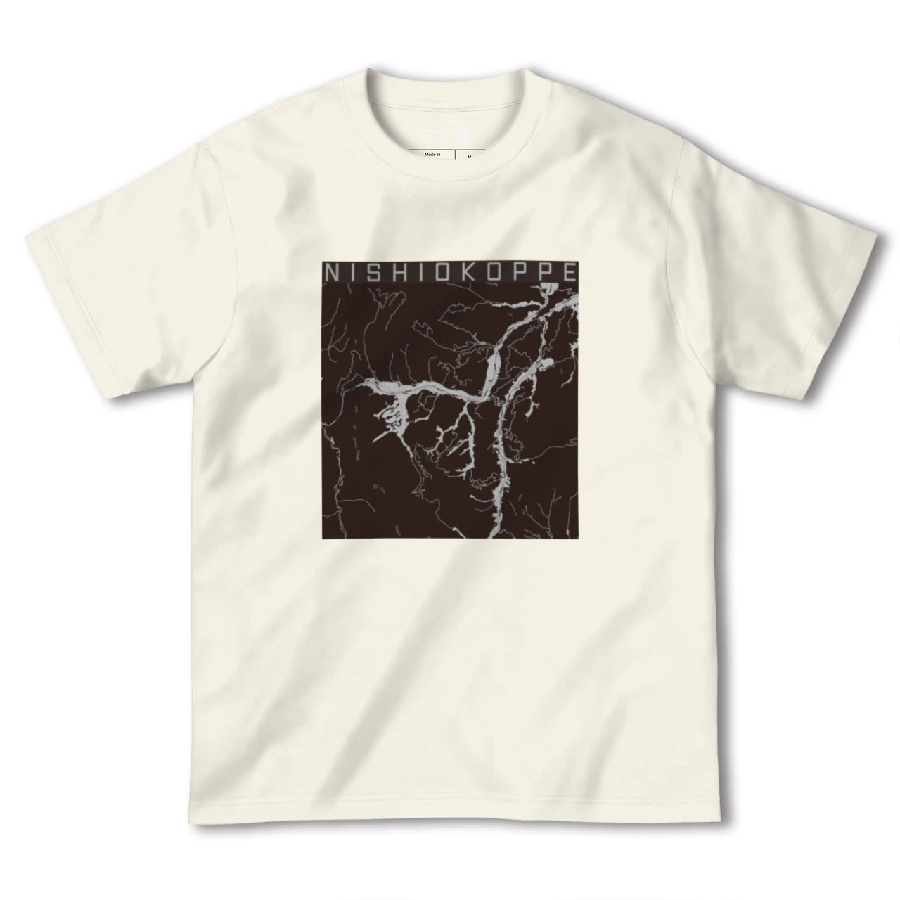【西興部(北海道)】地図柄ヘビーウェイトTシャツ