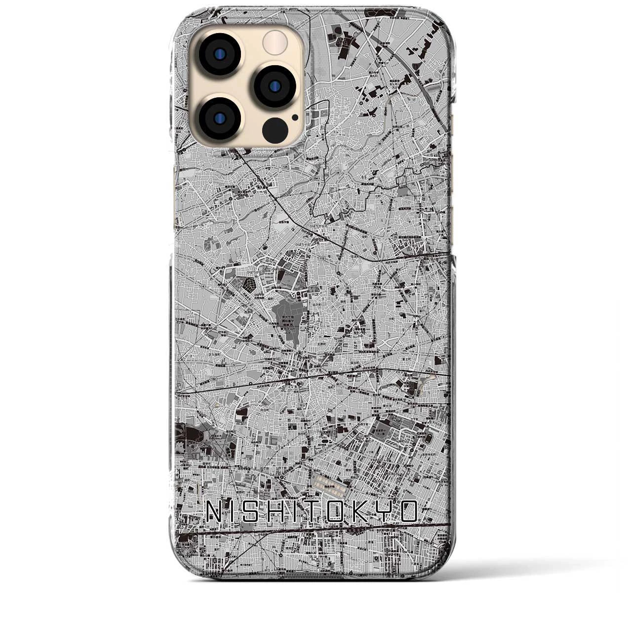 【西東京(東京都)】地図柄iPhoneケース(クリアタイプ)