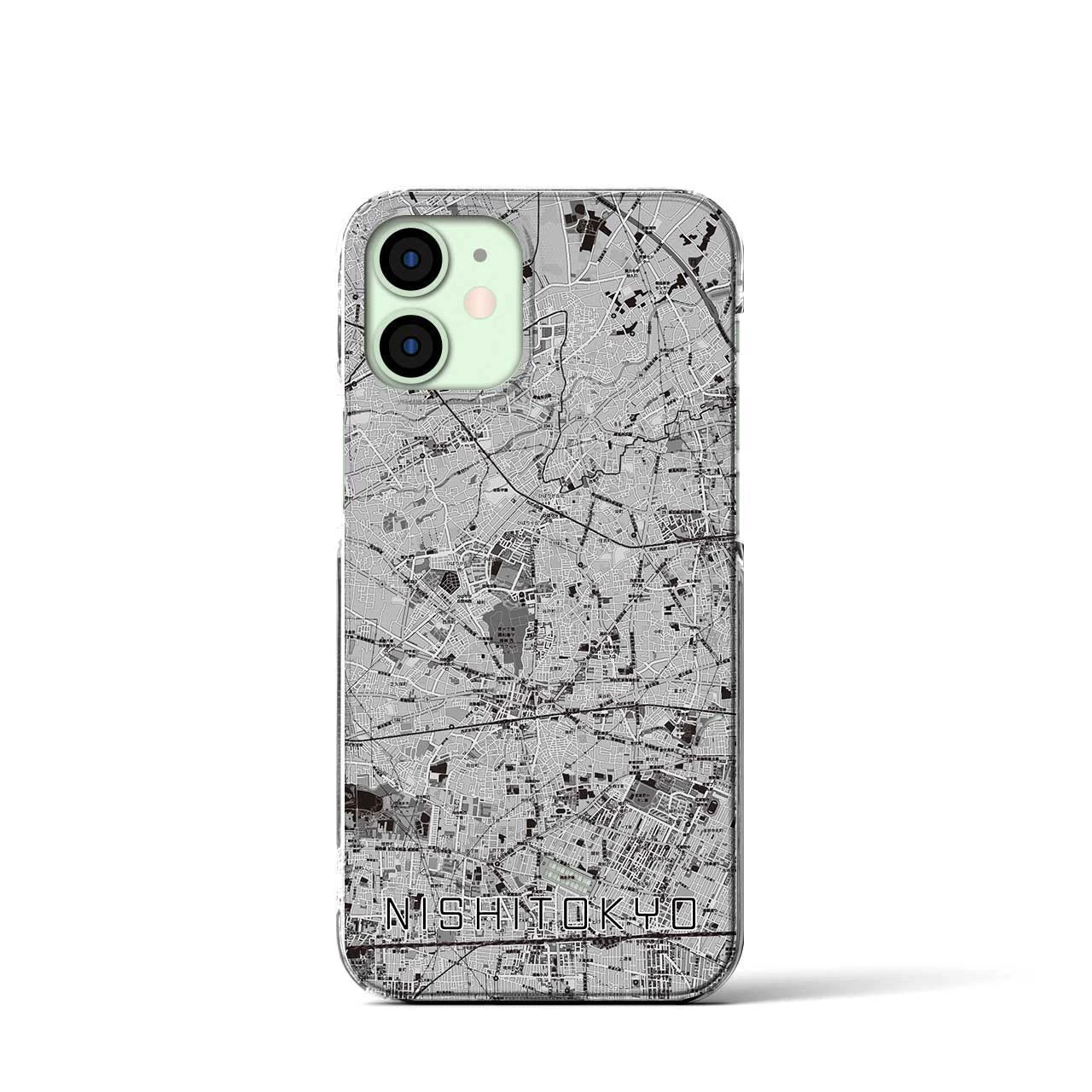 【西東京(東京都)】地図柄iPhoneケース(クリアタイプ)