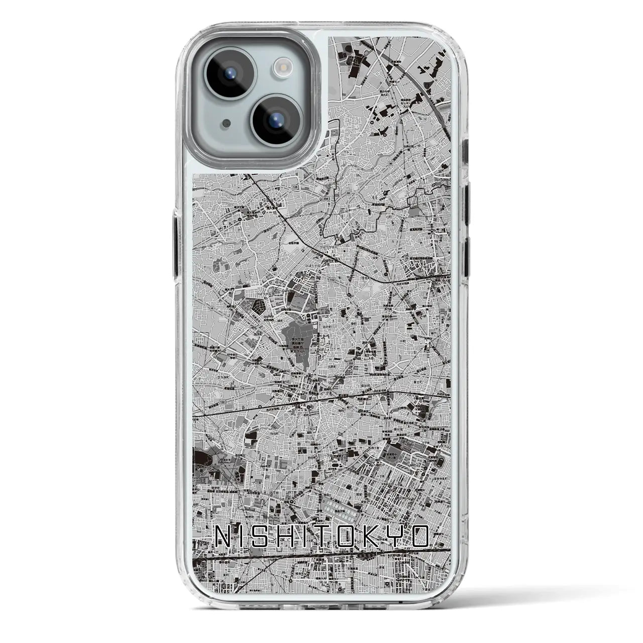 【西東京(東京都)】地図柄iPhoneケース(MagSafeタイプ)