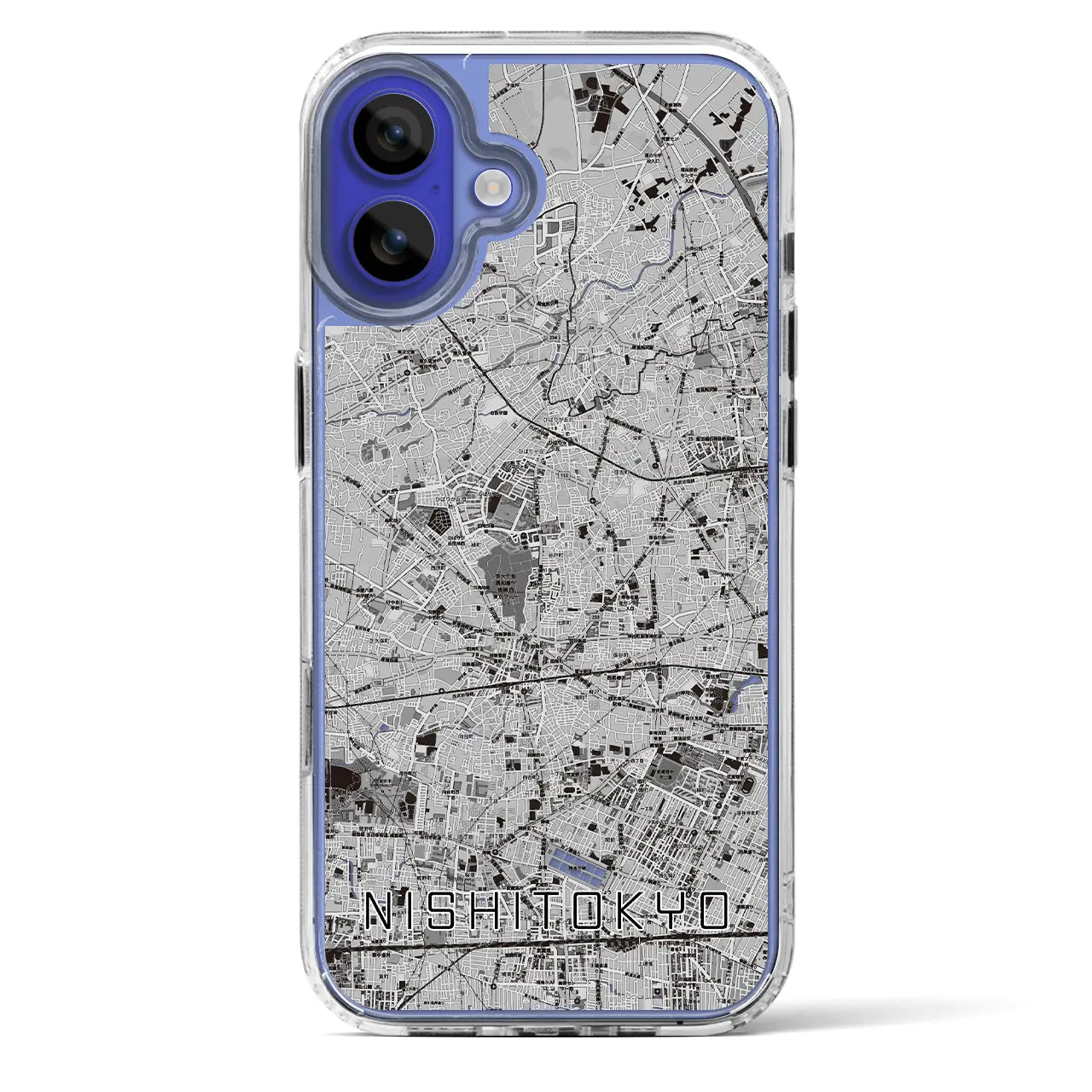 【西東京(東京都)】地図柄iPhoneケース(MagSafeタイプ)