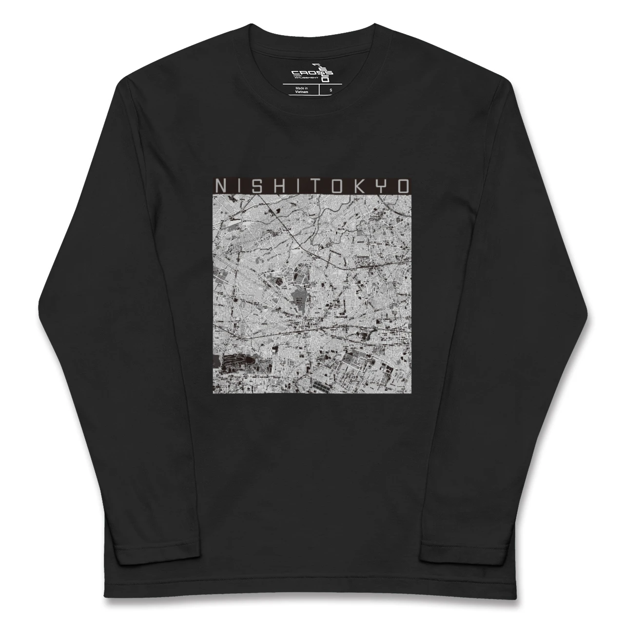 【西東京(東京都)】地図柄ロングスリーブTシャツ