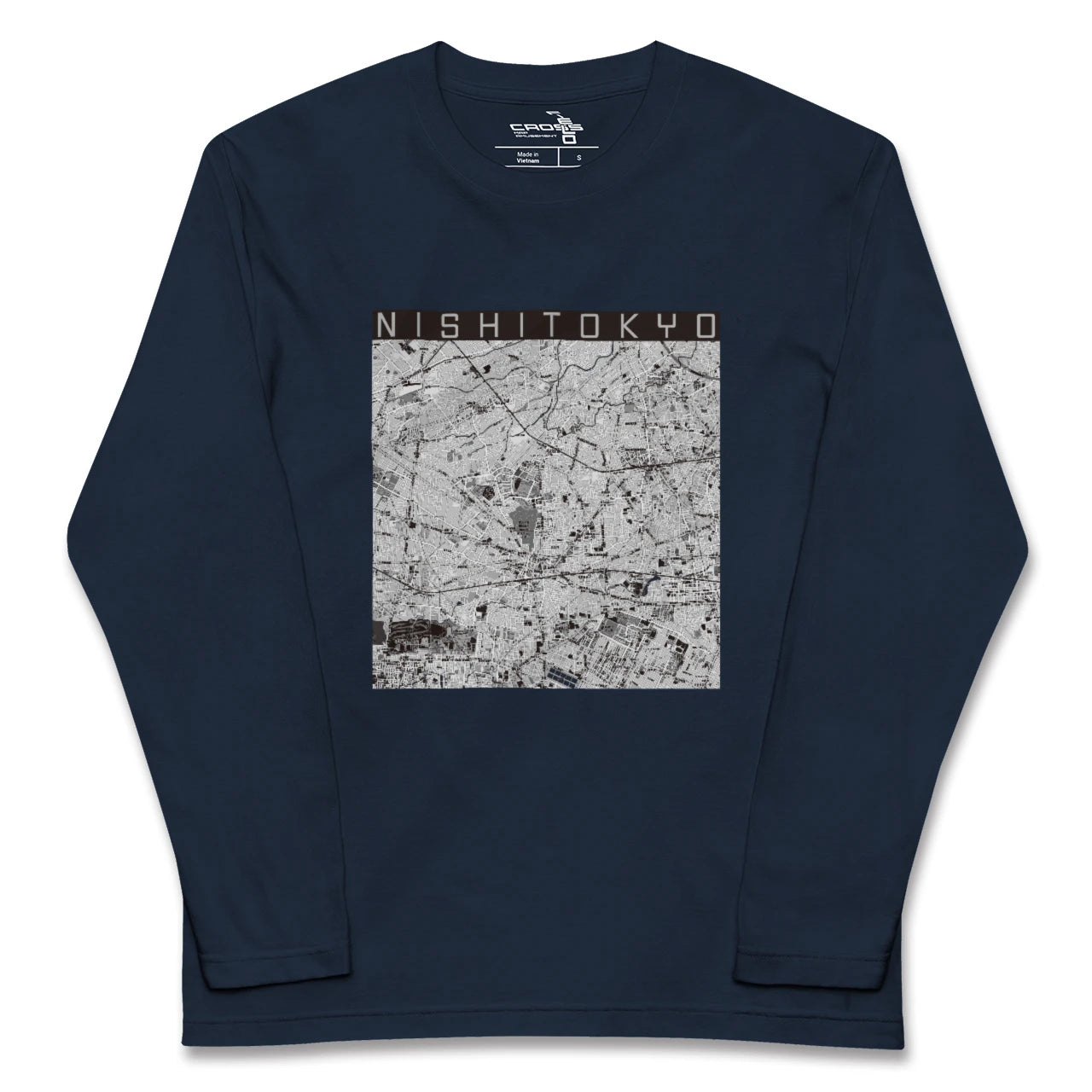 【西東京(東京都)】地図柄ロングスリーブTシャツ