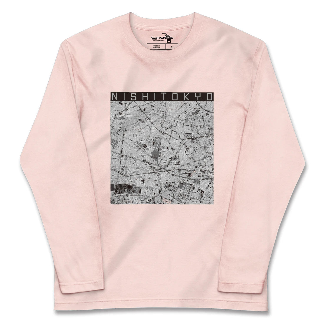 【西東京(東京都)】地図柄ロングスリーブTシャツ