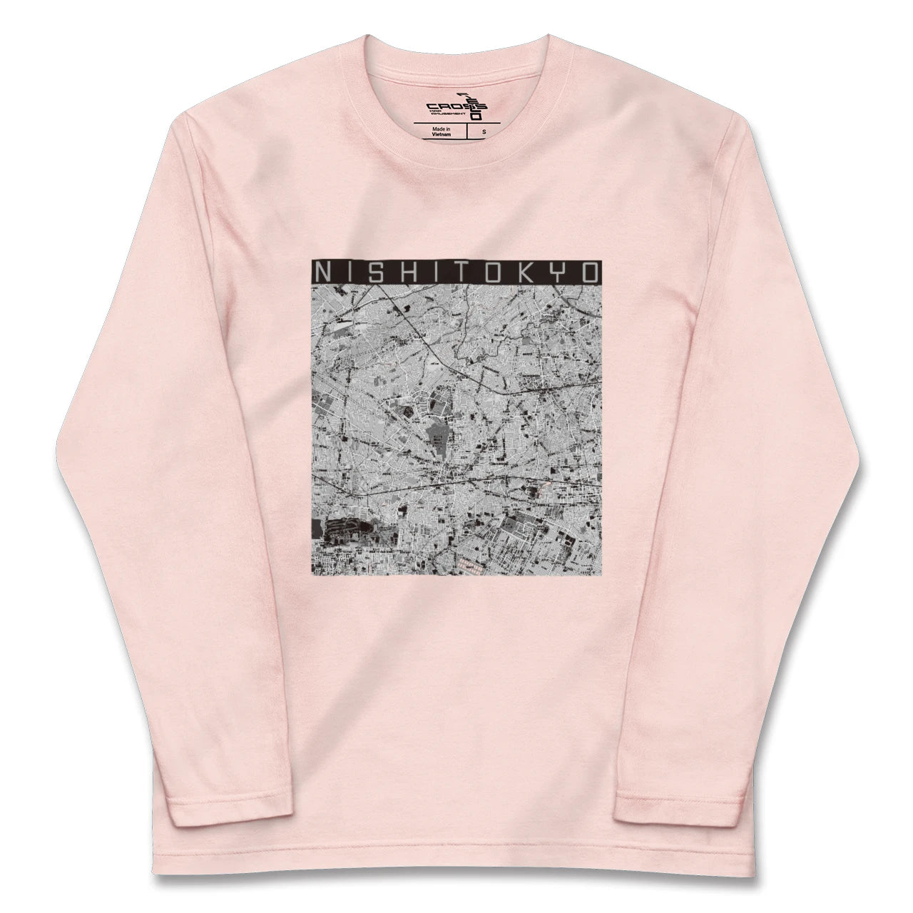 【西東京(東京都)】地図柄ロングスリーブTシャツ