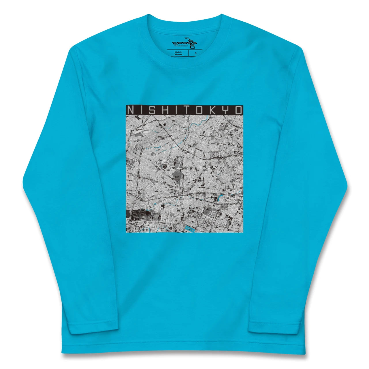 【西東京(東京都)】地図柄ロングスリーブTシャツ