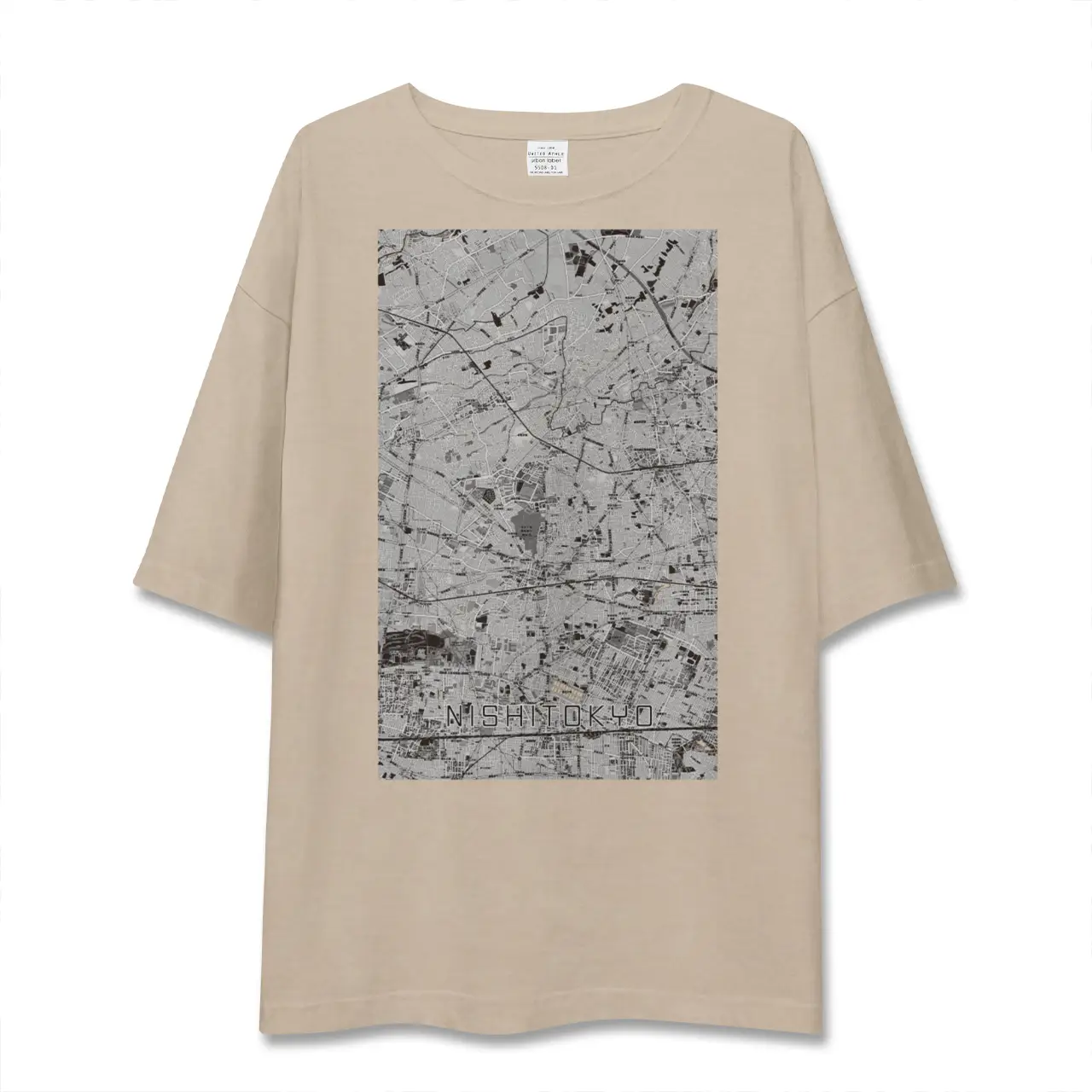 【西東京(東京都)】地図柄ビッグシルエットTシャツ