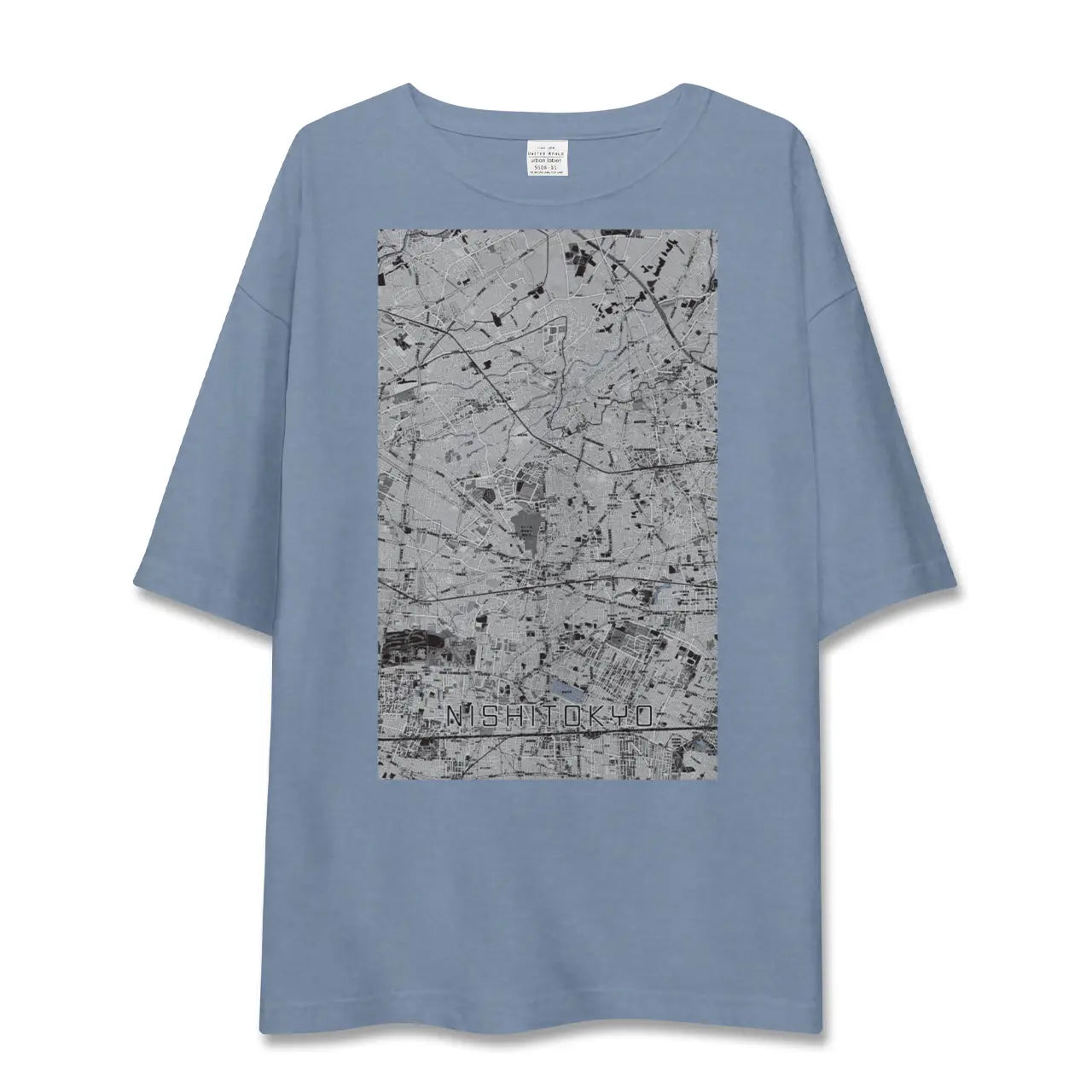 【西東京(東京都)】地図柄ビッグシルエットTシャツ