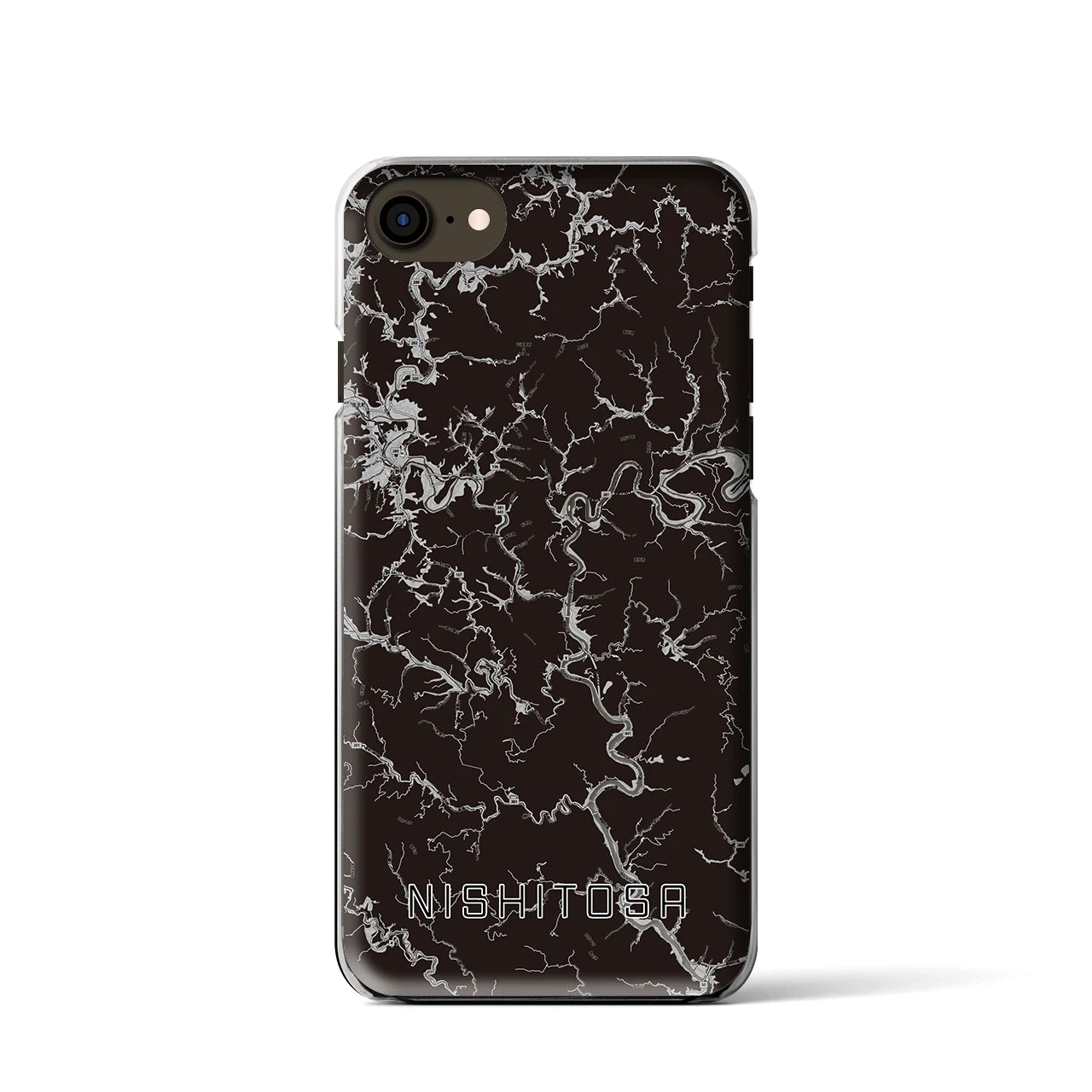 【西土佐(高知県)】地図柄iPhoneケース(クリアタイプ)