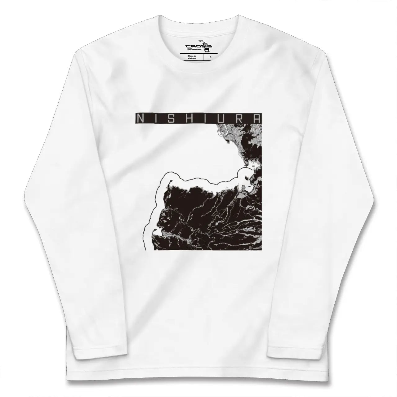 【西浦(静岡県)】地図柄ロングスリーブTシャツ