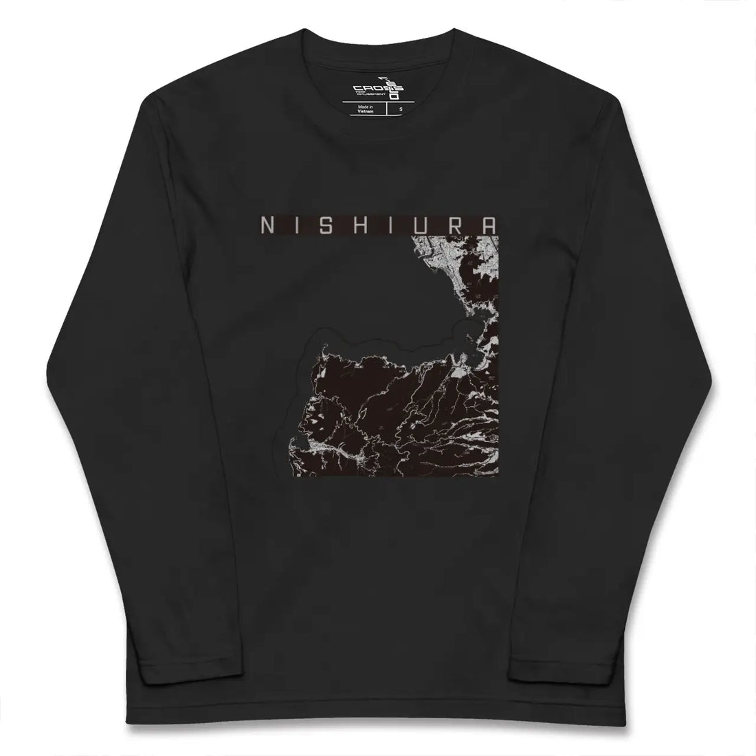 【西浦(静岡県)】地図柄ロングスリーブTシャツ