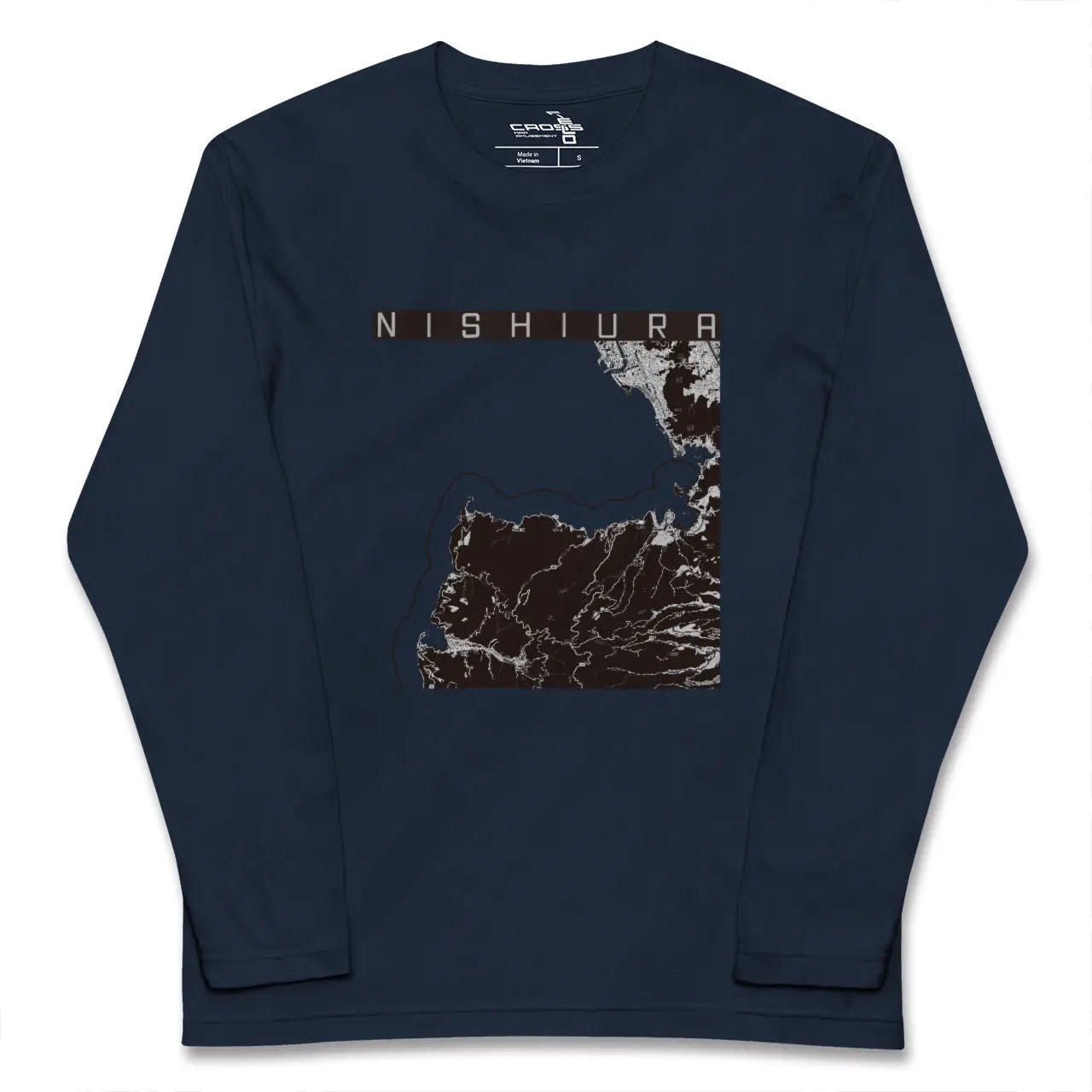 【西浦(静岡県)】地図柄ロングスリーブTシャツ