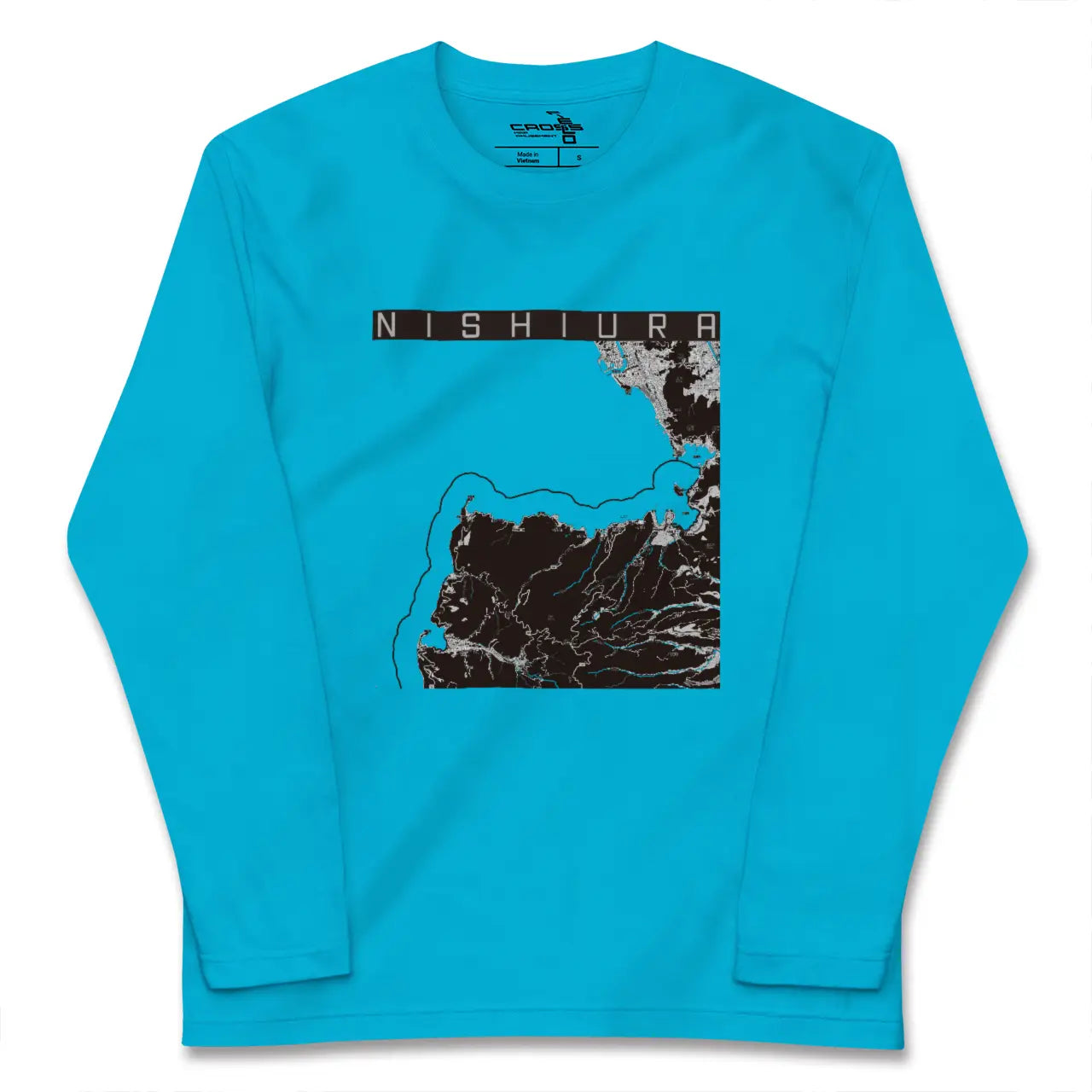 【西浦(静岡県)】地図柄ロングスリーブTシャツ