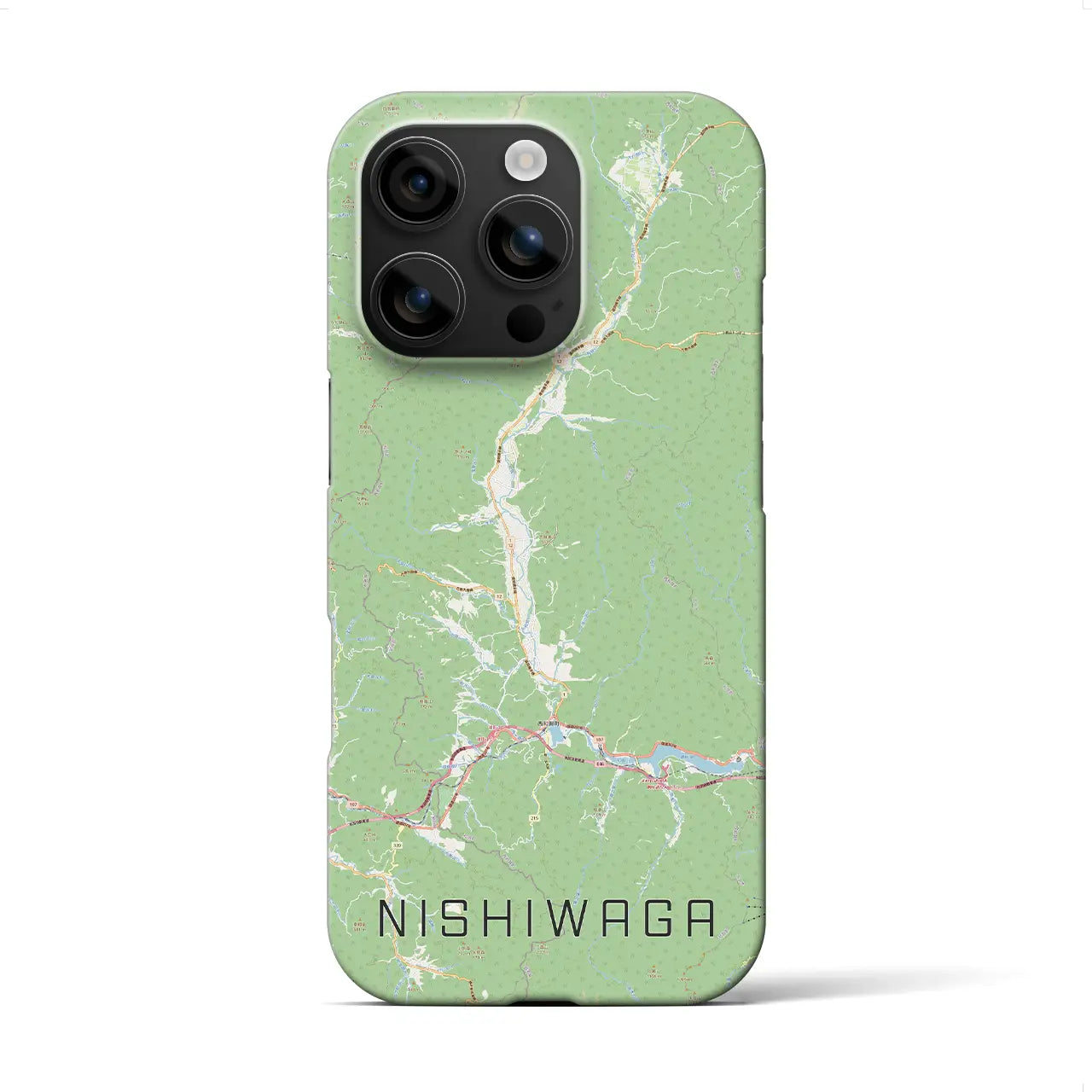 【西和賀(岩手県)】地図柄iPhoneケース(バックカバータイプ)