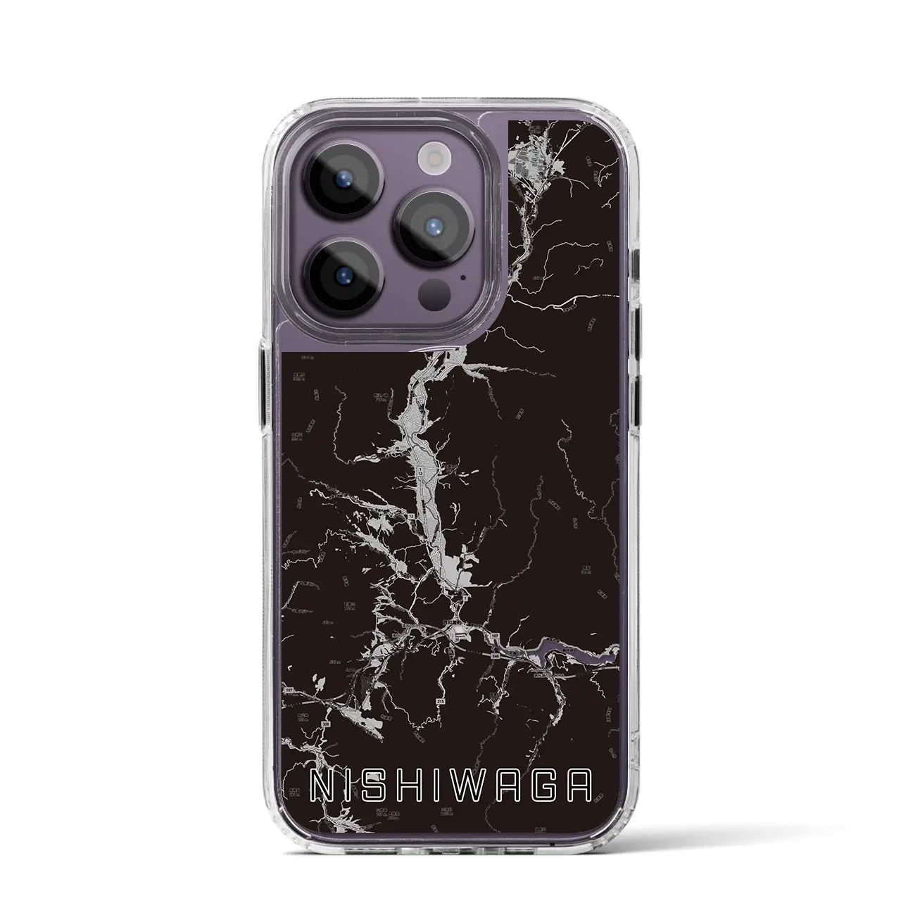 【西和賀(岩手県)】地図柄iPhoneケース(MagSafeタイプ)